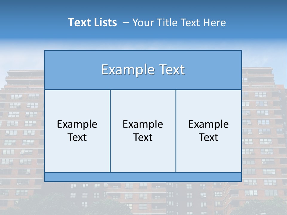 Complex Facade Housing PowerPoint Template