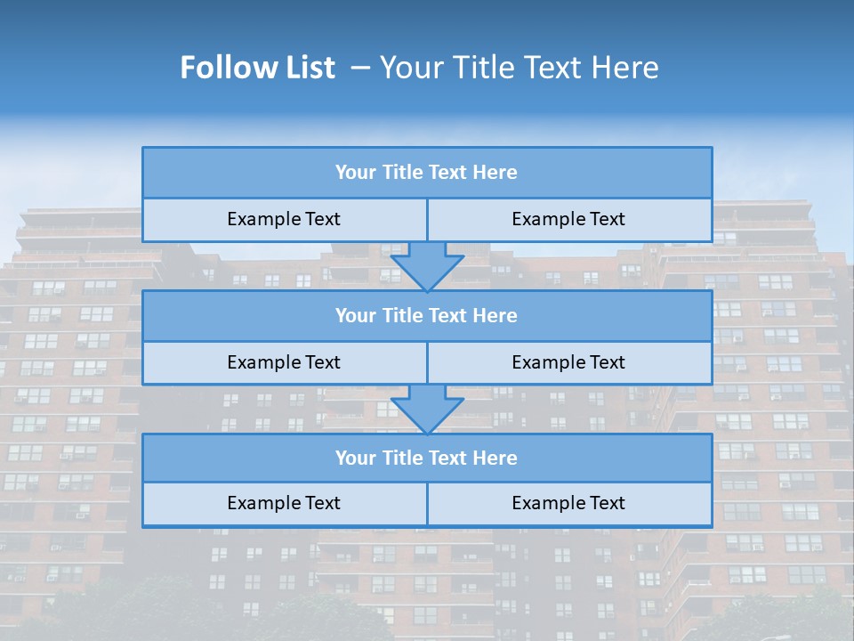 Complex Facade Housing PowerPoint Template