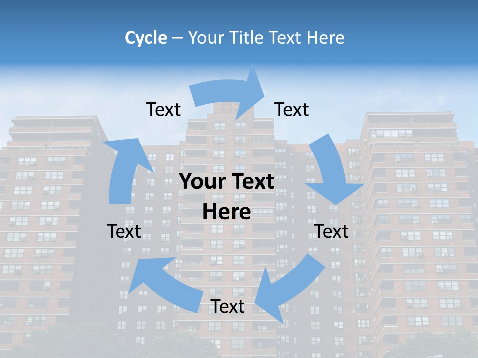 Complex Facade Housing PowerPoint Template