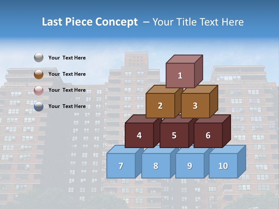 Complex Facade Housing PowerPoint Template