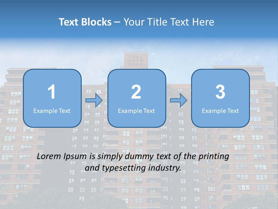 Complex Facade Housing PowerPoint Template