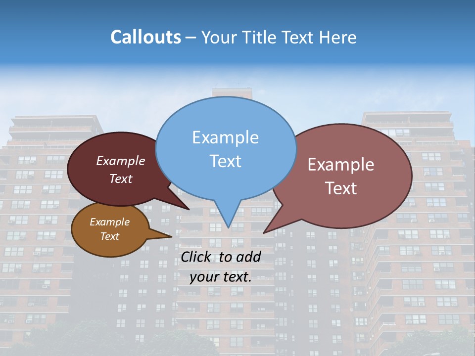 Complex Facade Housing PowerPoint Template