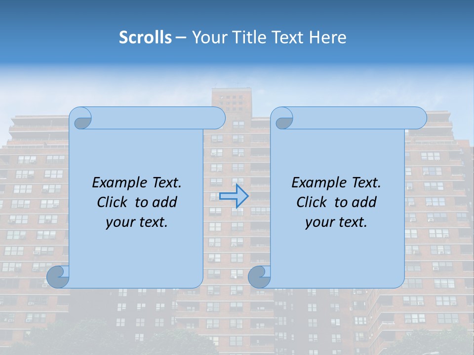 Complex Facade Housing PowerPoint Template