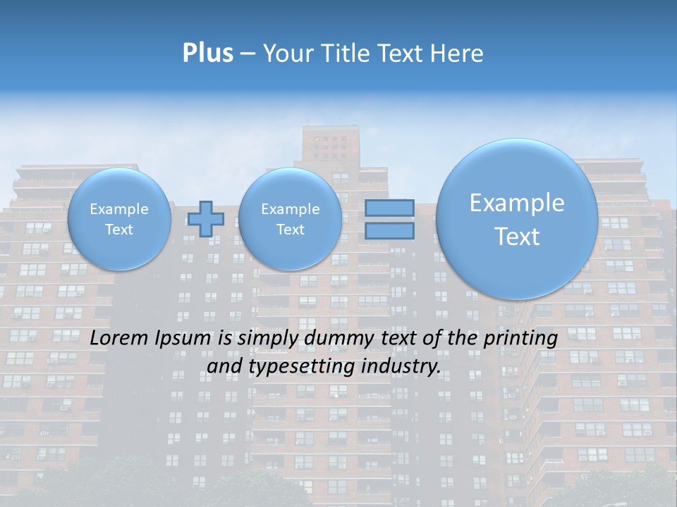 Complex Facade Housing PowerPoint Template