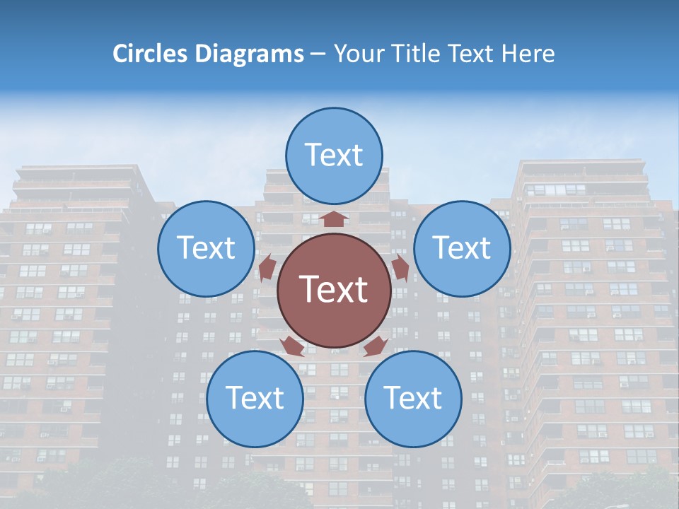 Complex Facade Housing PowerPoint Template