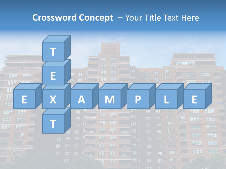 Complex Facade Housing PowerPoint Template