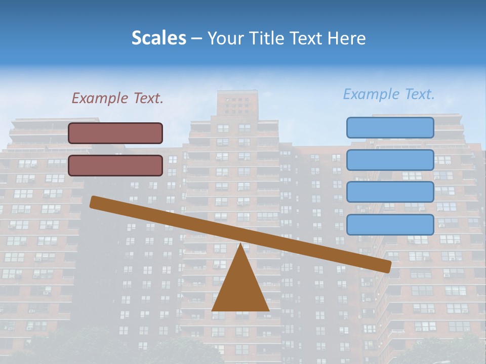 Complex Facade Housing PowerPoint Template
