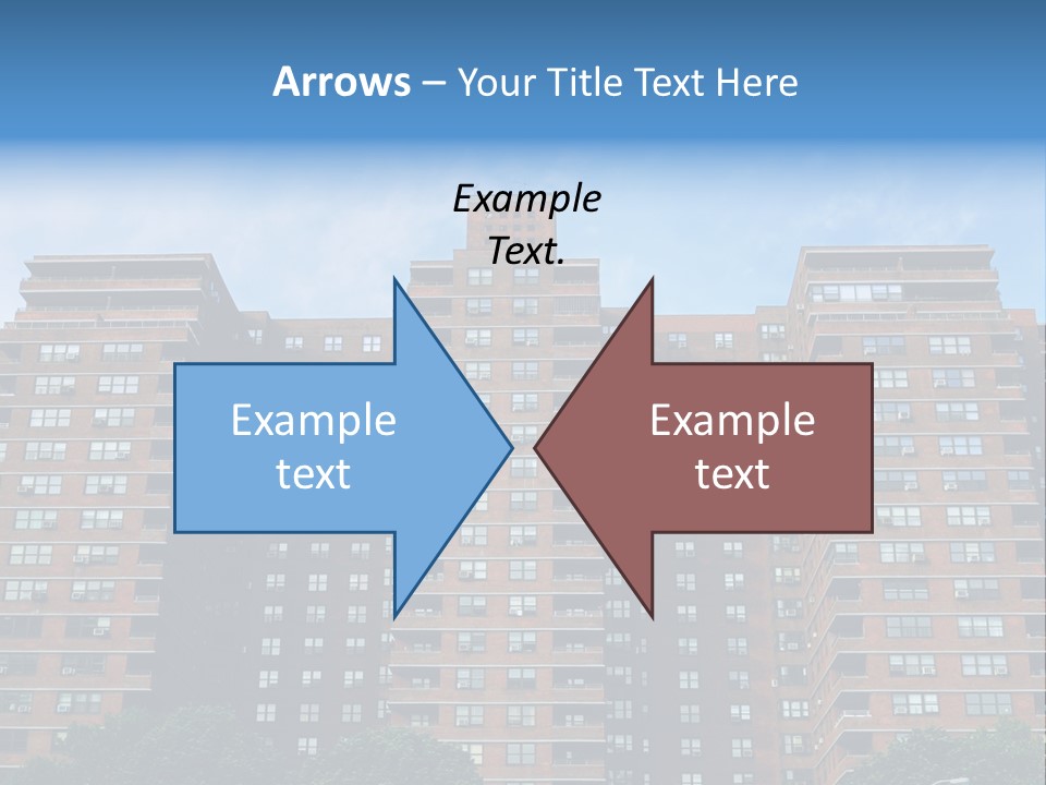 Complex Facade Housing PowerPoint Template