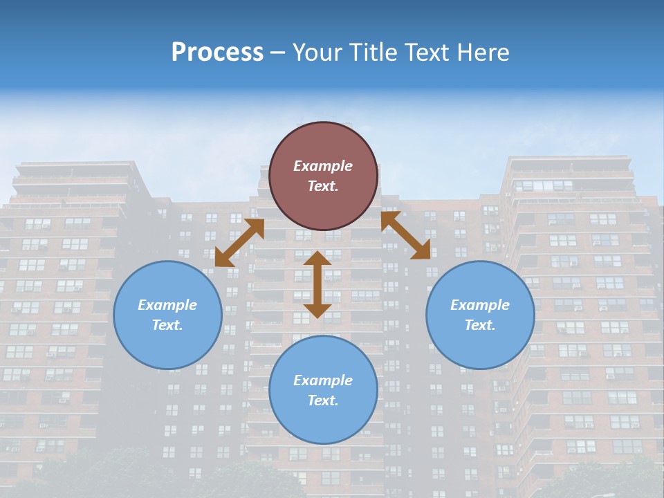 Complex Facade Housing PowerPoint Template