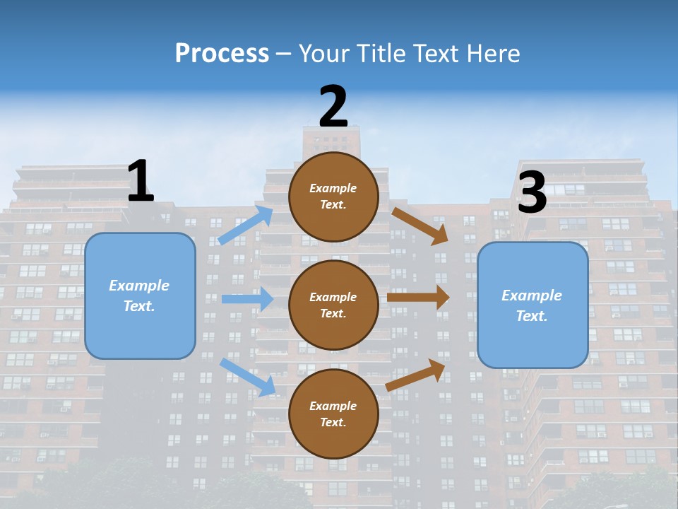 Complex Facade Housing PowerPoint Template