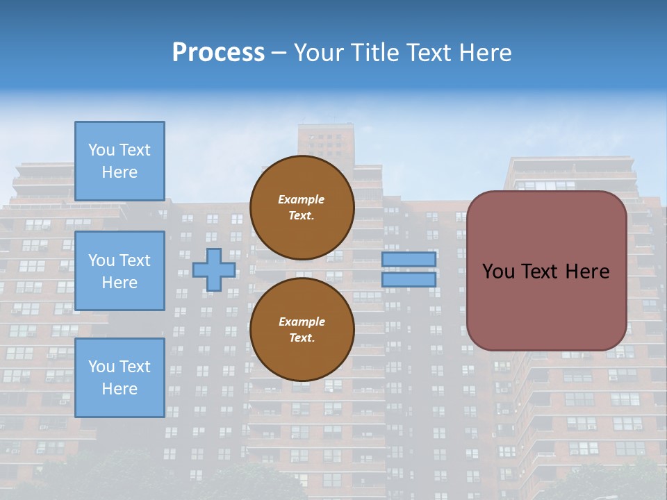 Complex Facade Housing PowerPoint Template