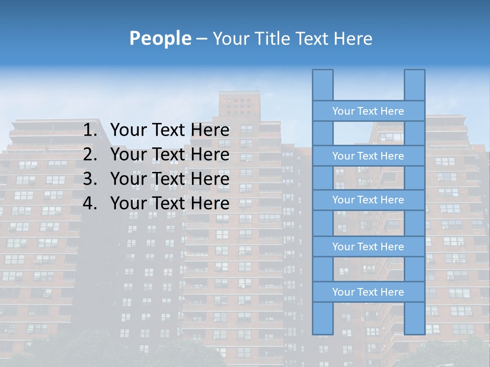Complex Facade Housing PowerPoint Template