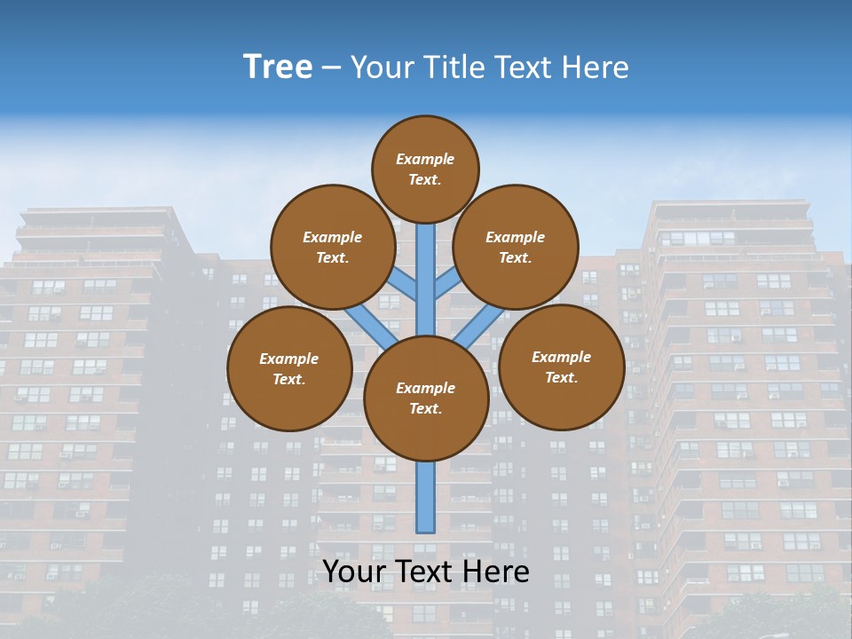 Complex Facade Housing PowerPoint Template