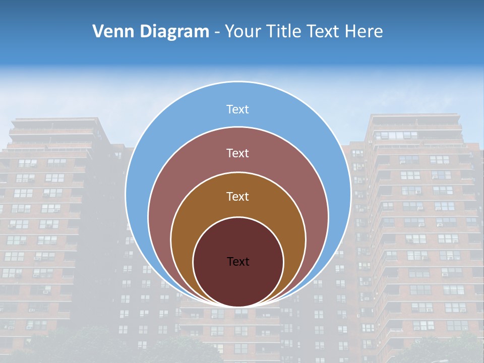 Complex Facade Housing PowerPoint Template