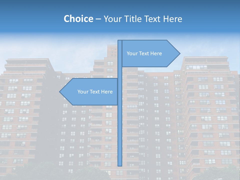 Complex Facade Housing PowerPoint Template