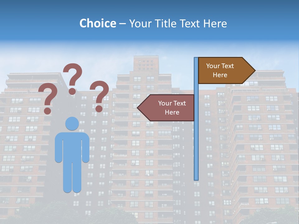 Complex Facade Housing PowerPoint Template