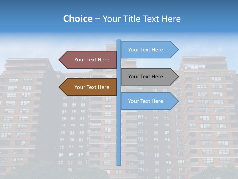 Complex Facade Housing PowerPoint Template
