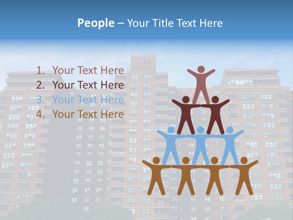 Complex Facade Housing PowerPoint Template