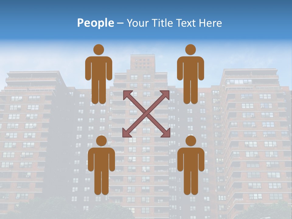 Complex Facade Housing PowerPoint Template