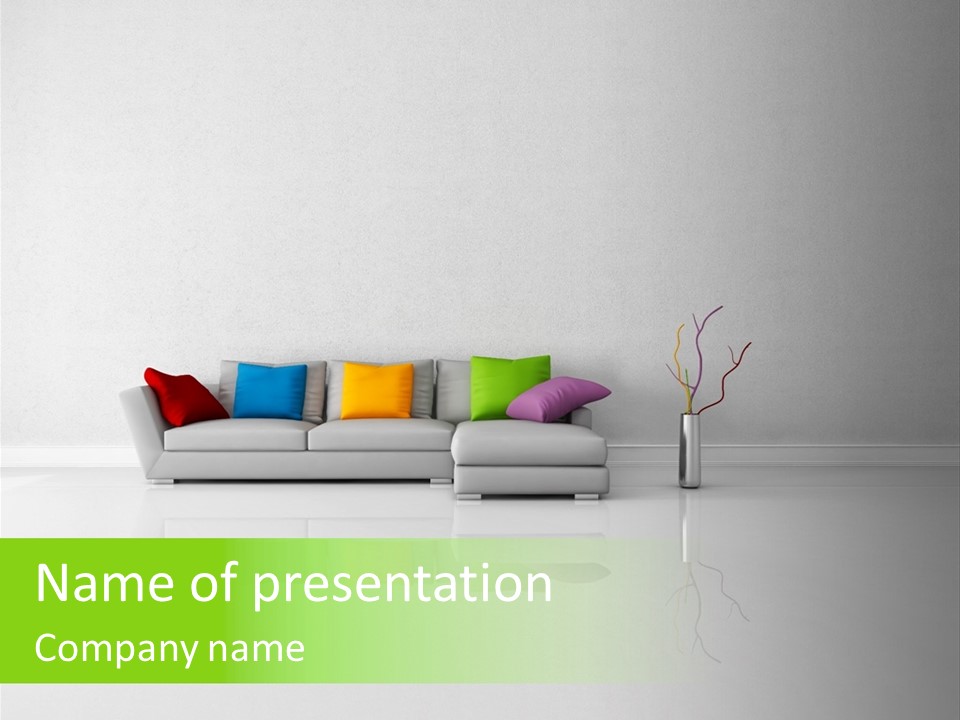 Couch Lifestyle Creative PowerPoint Template