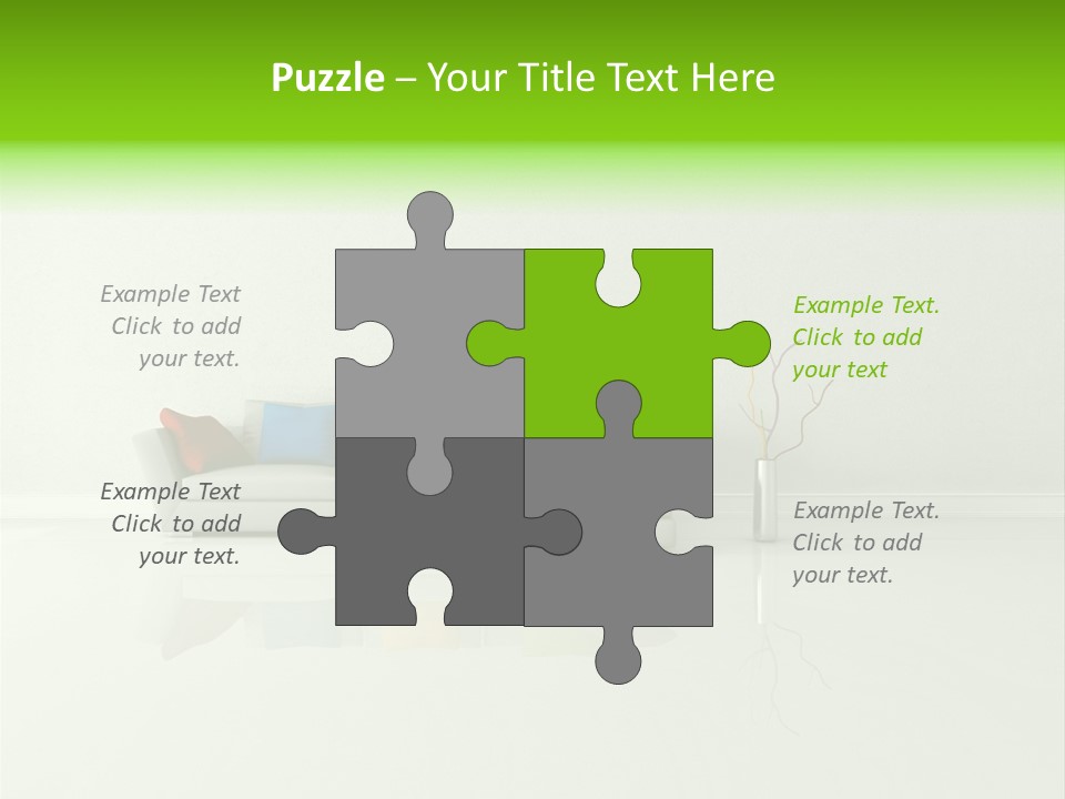 Couch Lifestyle Creative PowerPoint Template