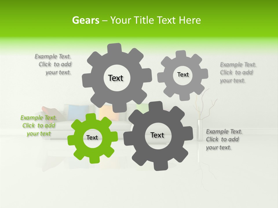 Couch Lifestyle Creative PowerPoint Template