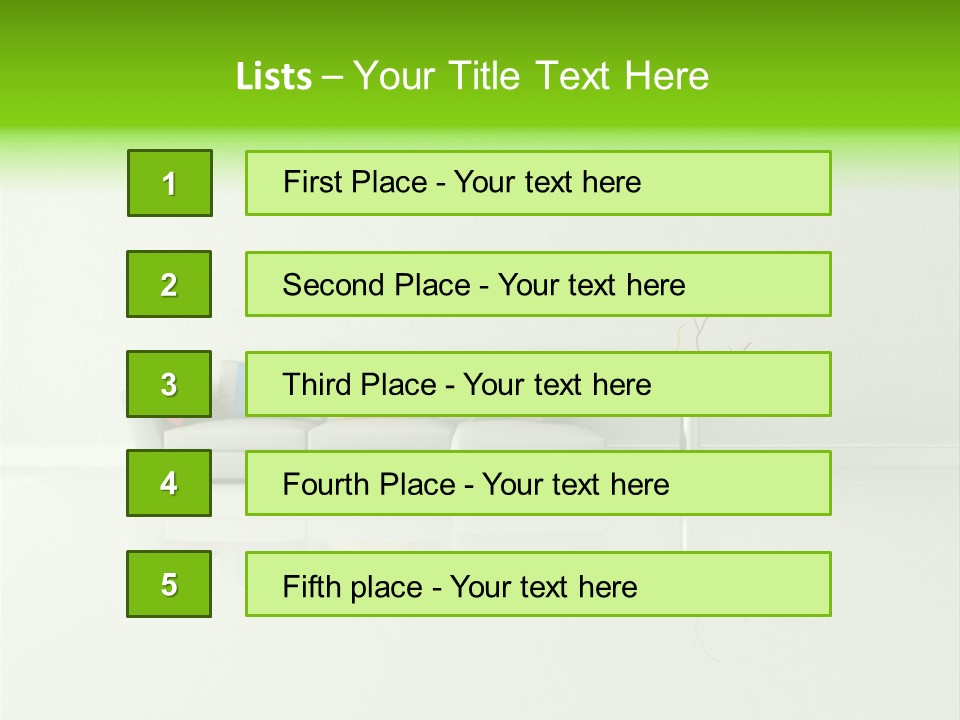 Couch Lifestyle Creative PowerPoint Template