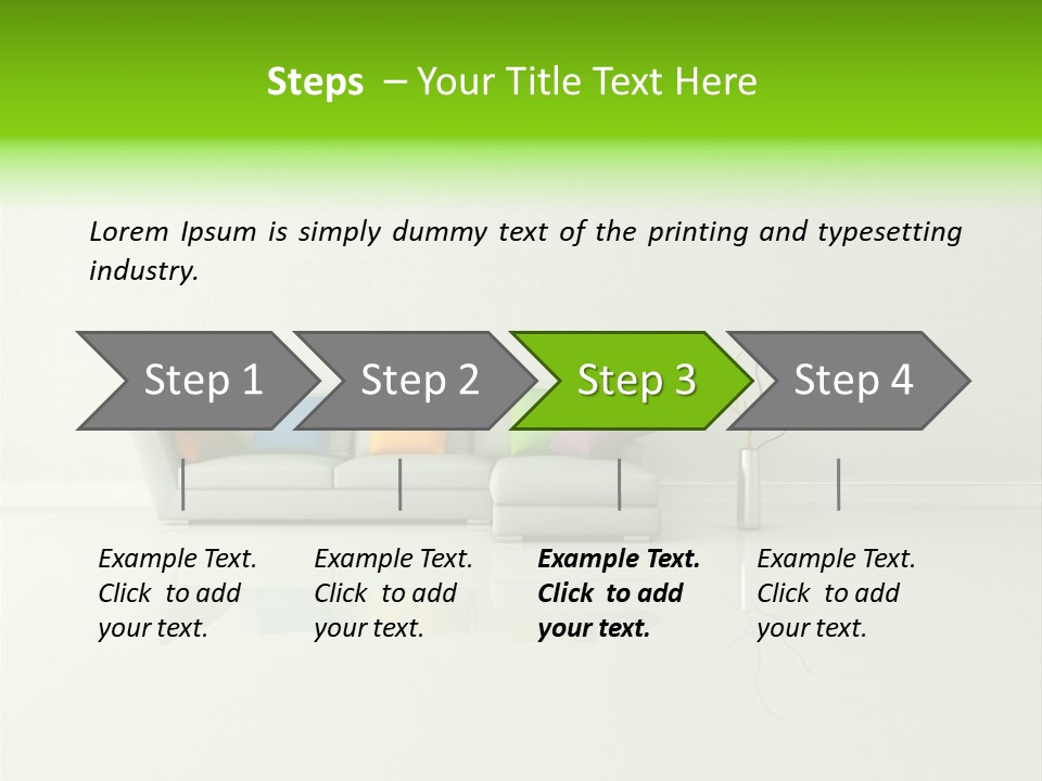 Couch Lifestyle Creative PowerPoint Template