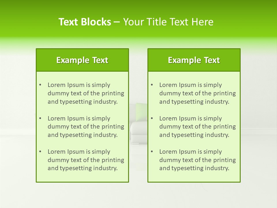 Couch Lifestyle Creative PowerPoint Template