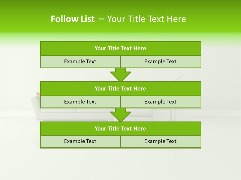 Couch Lifestyle Creative PowerPoint Template