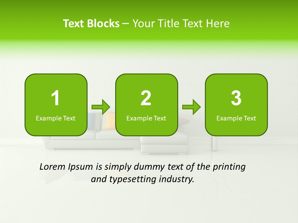 Couch Lifestyle Creative PowerPoint Template