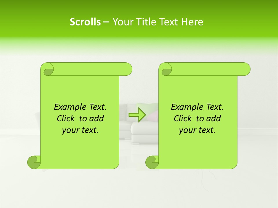 Couch Lifestyle Creative PowerPoint Template