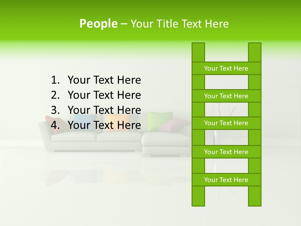 Couch Lifestyle Creative PowerPoint Template