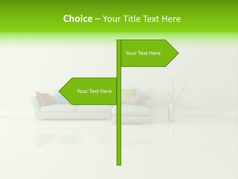 Couch Lifestyle Creative PowerPoint Template