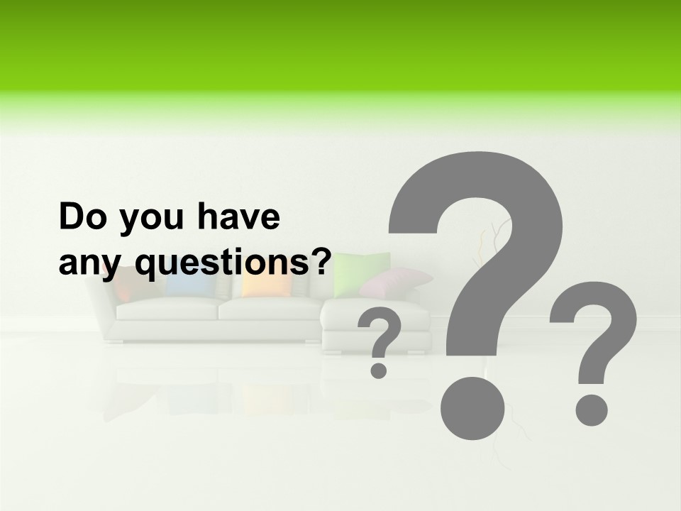 Couch Lifestyle Creative PowerPoint Template