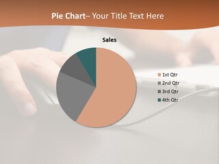 Peripherals Fingers Pressing PowerPoint Template