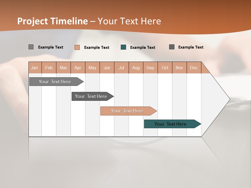 Peripherals Fingers Pressing PowerPoint Template