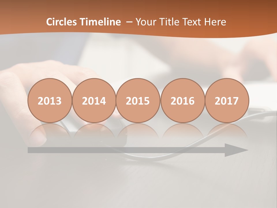 Peripherals Fingers Pressing PowerPoint Template