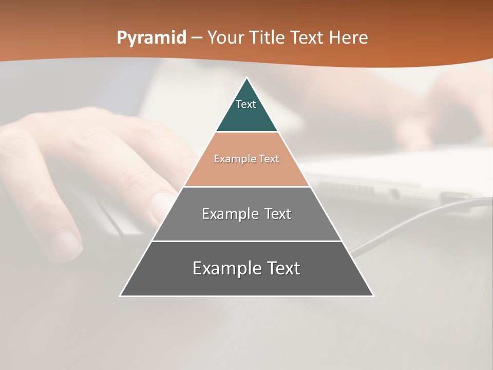 Peripherals Fingers Pressing PowerPoint Template