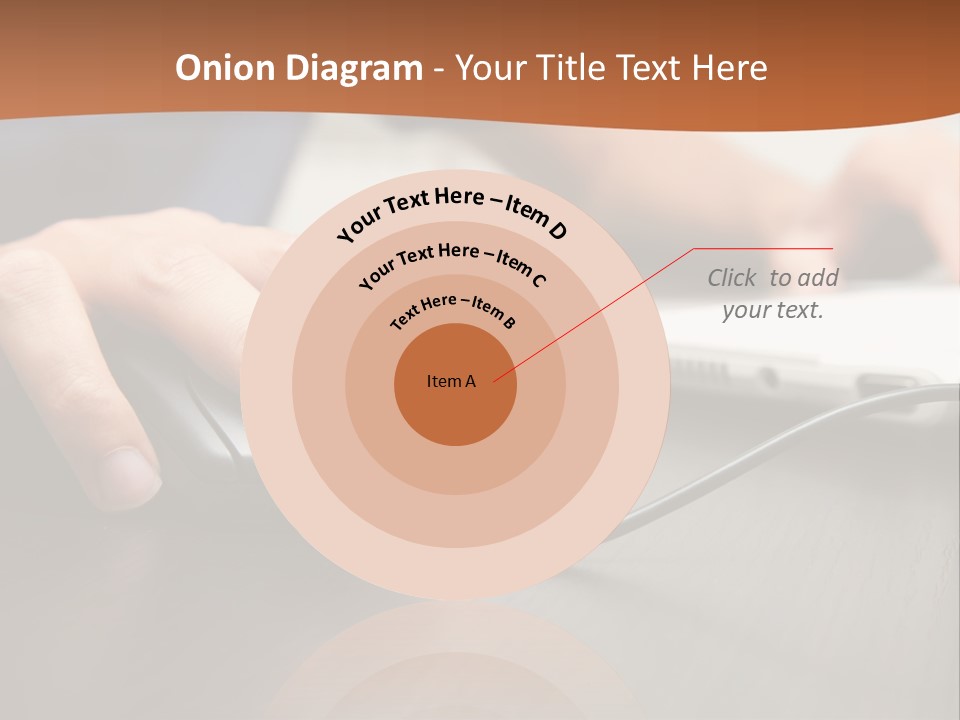 Peripherals Fingers Pressing PowerPoint Template