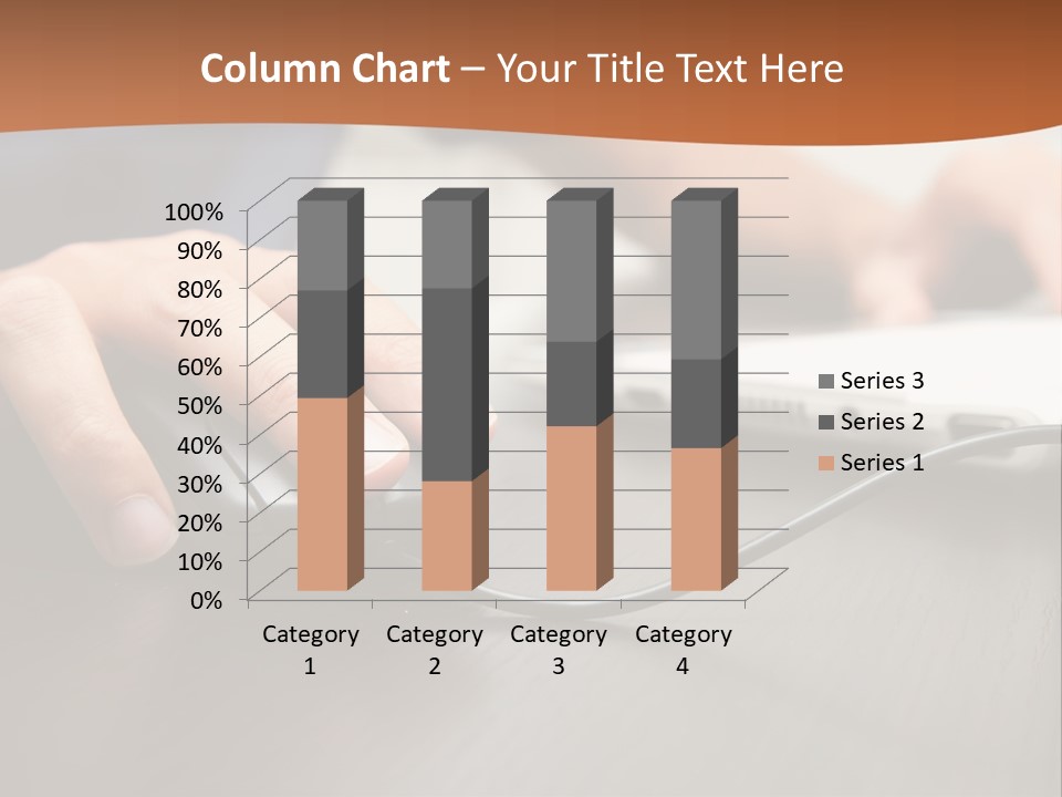 Peripherals Fingers Pressing PowerPoint Template