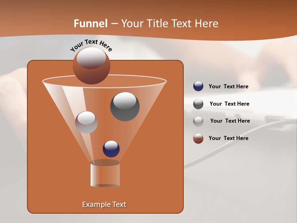 Peripherals Fingers Pressing PowerPoint Template