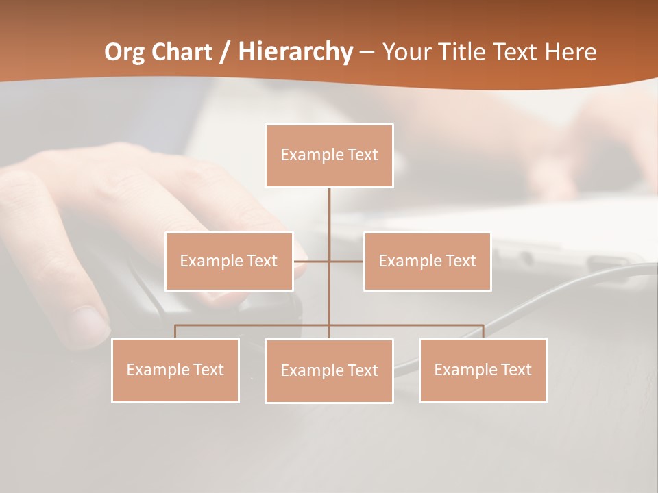 Peripherals Fingers Pressing PowerPoint Template