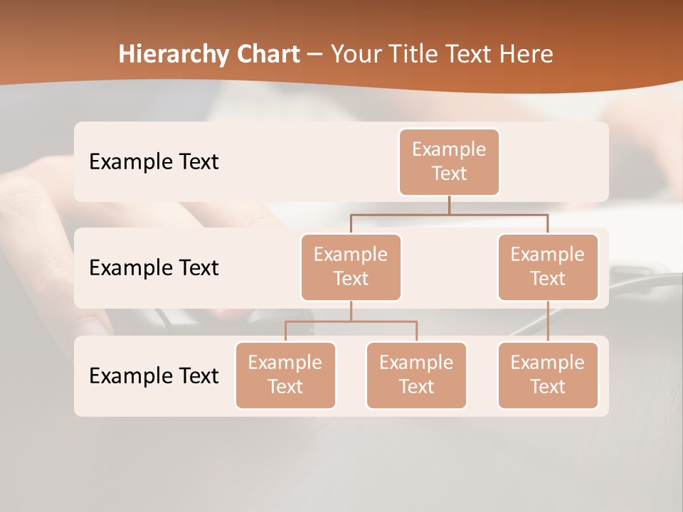 Peripherals Fingers Pressing PowerPoint Template
