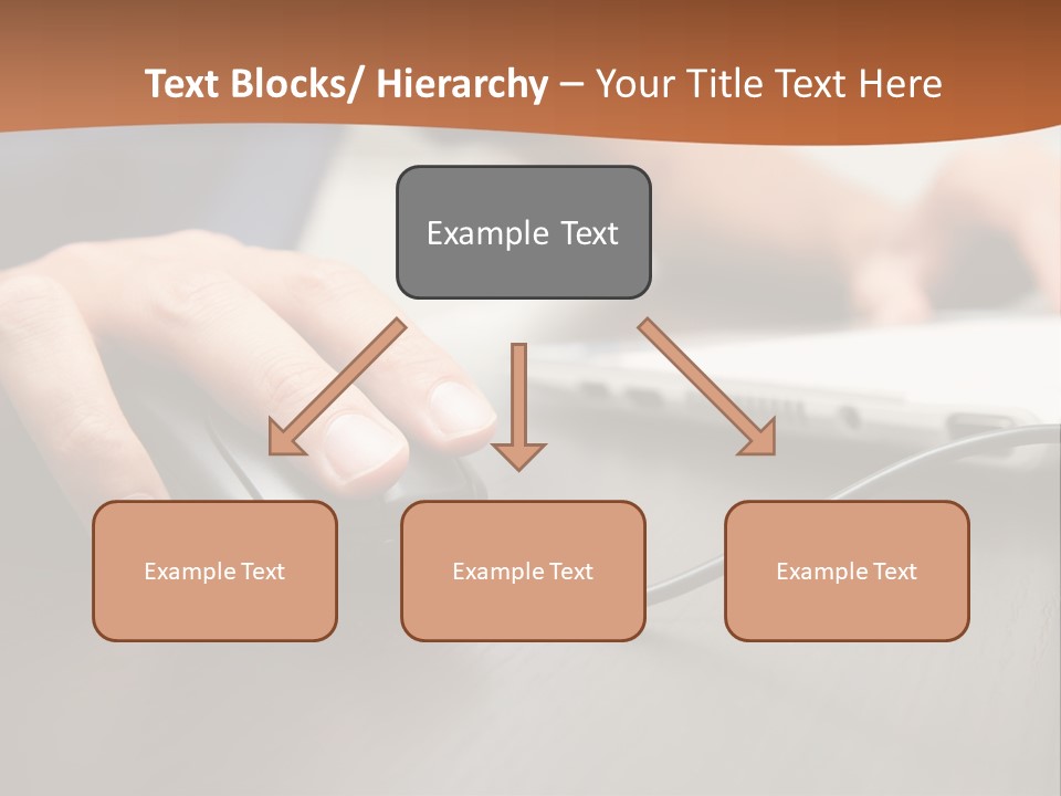 Peripherals Fingers Pressing PowerPoint Template
