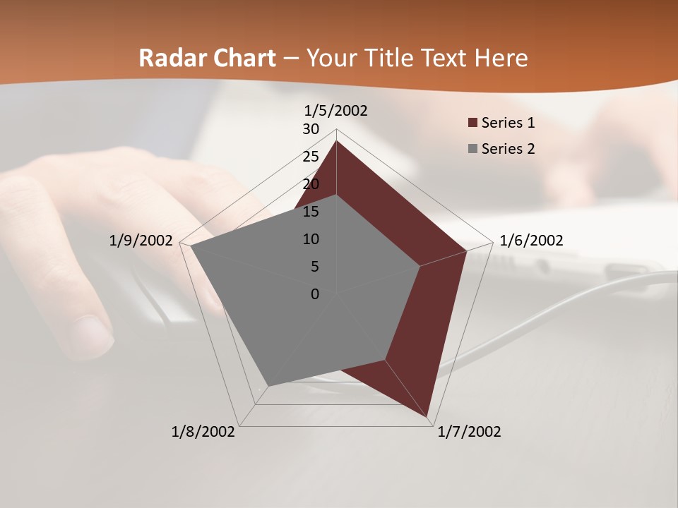Peripherals Fingers Pressing PowerPoint Template