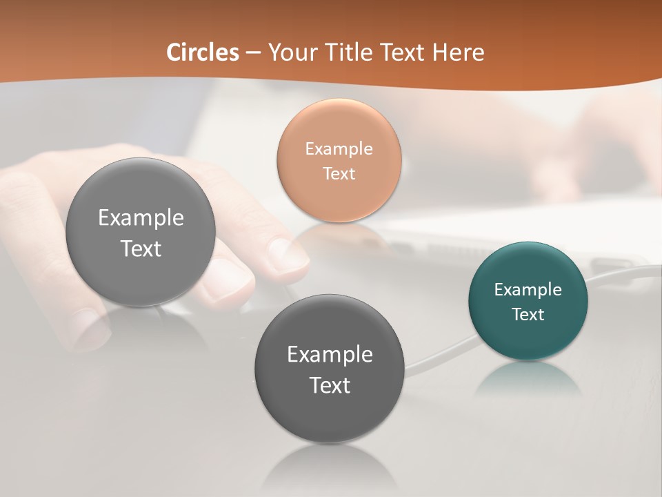 Peripherals Fingers Pressing PowerPoint Template