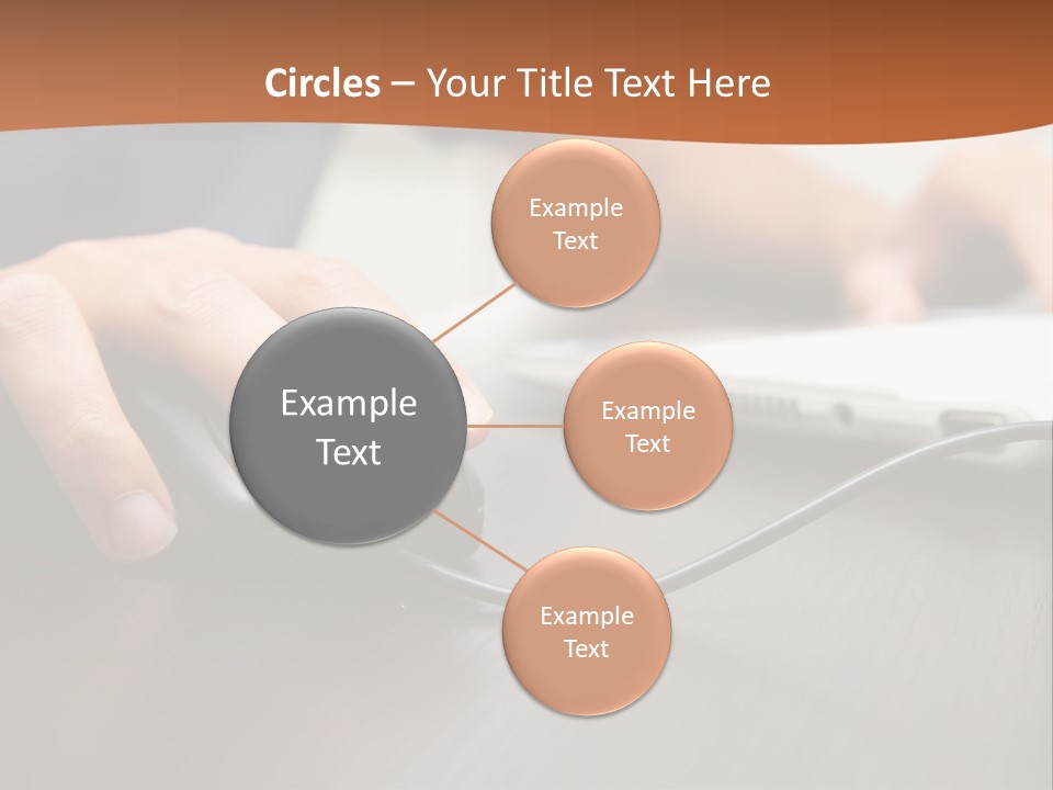 Peripherals Fingers Pressing PowerPoint Template