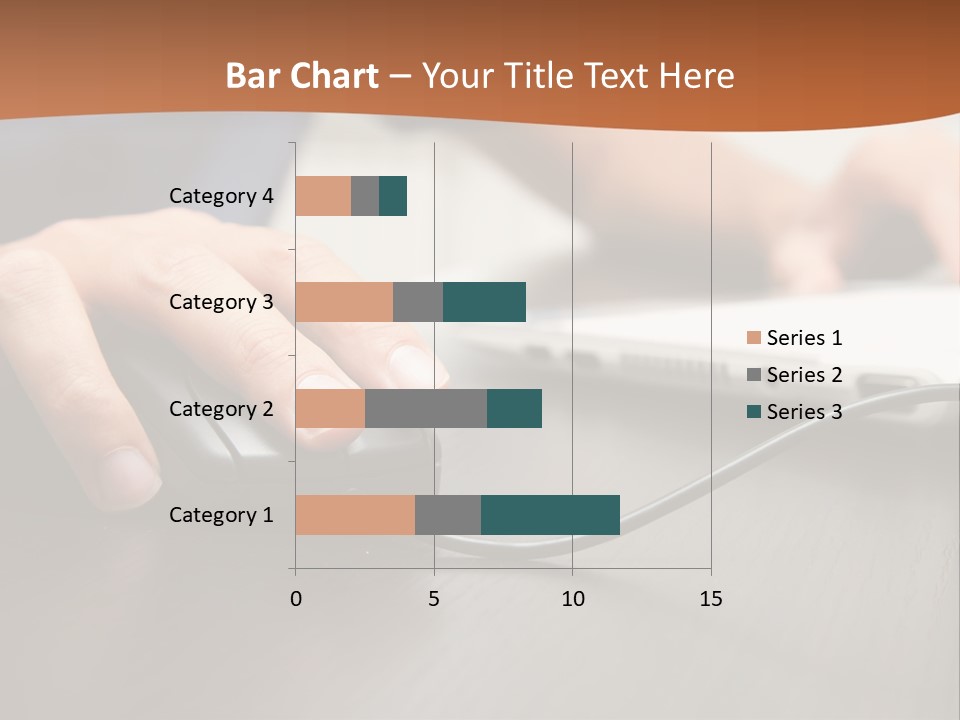 Peripherals Fingers Pressing PowerPoint Template