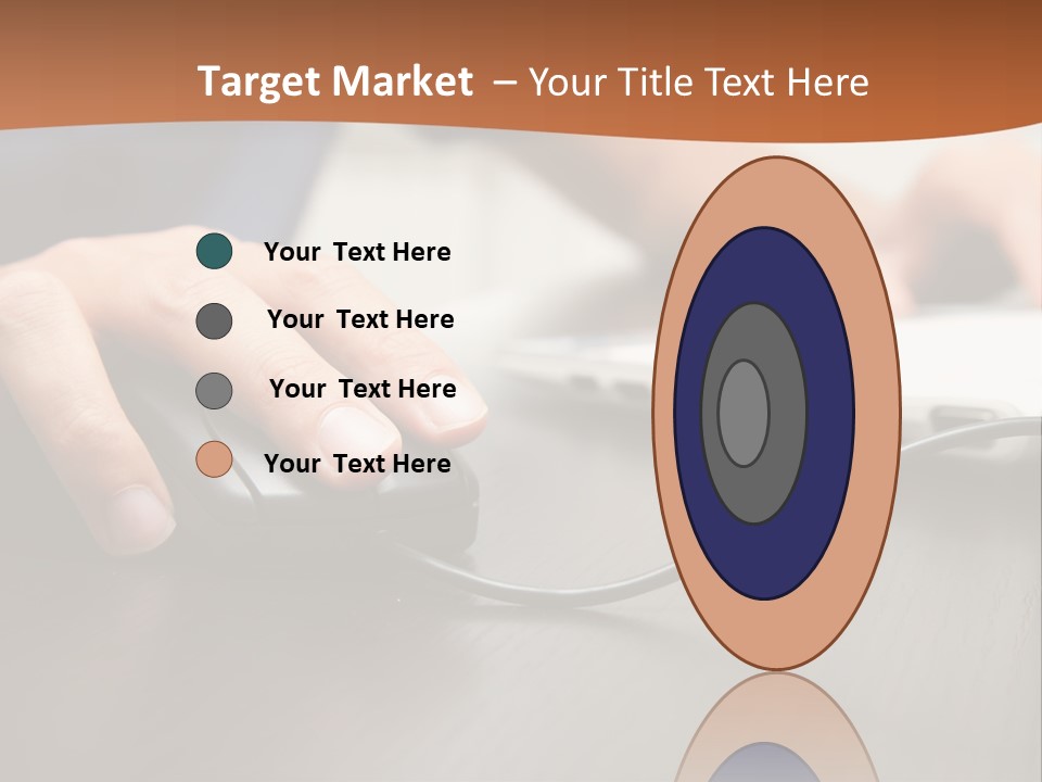 Peripherals Fingers Pressing PowerPoint Template